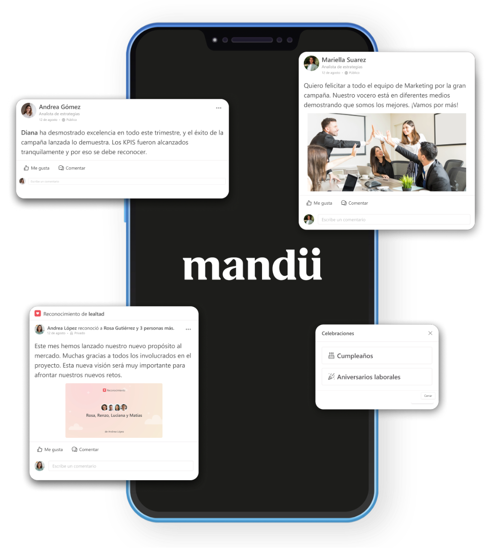 Aplicación de recursos humanos Mandü